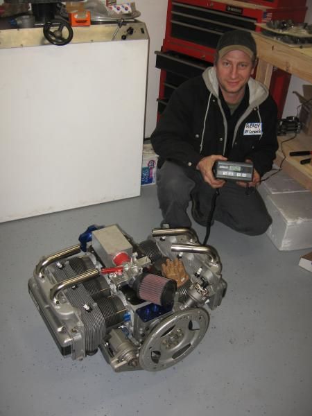 The engine has a starter alternator and a prop hub yet weighs only 185 pounds on an electronic scale.jpg